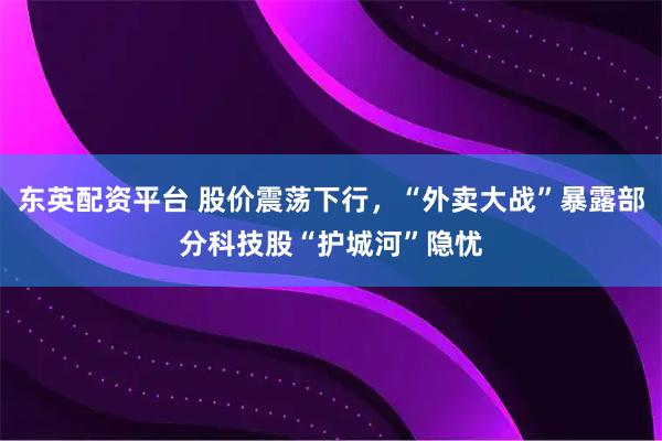 东英配资平台 股价震荡下行，“外卖大战”暴露部分科技股“护城河”隐忧